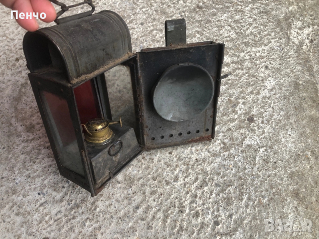 стара военна лампа /фенер/ - WWI-WWII - GERMANY, снимка 9 - Антикварни и старинни предмети - 51059292