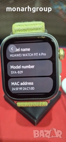Смарт часовник Huawei watch fit 4 pro/+зарядно/, снимка 4 - Дамски - 53360611