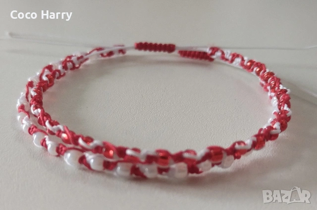 Комплект 2гривни мартенички , снимка 3 - Шноли, диадеми, ленти - 53294395