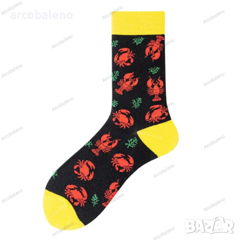 Мъжки чорапи със забавен модел от 3 чифта, 4цвята , снимка 3 - Мъжки чорапи - 45068095