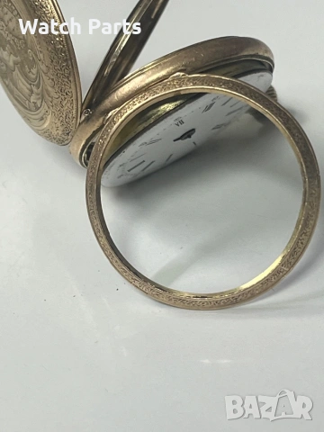 Златен джобен часовник 14 карата, снимка 8 - Джобни - 53087796