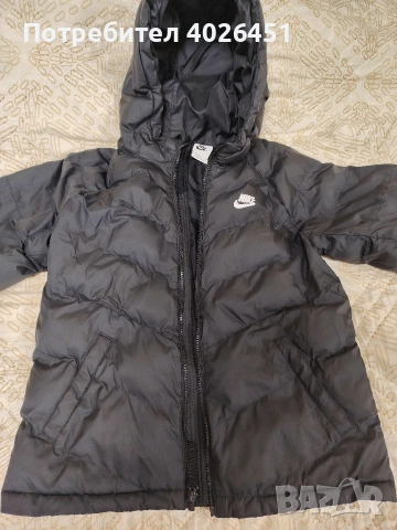 Зимно оригинално яке на Nike, размер 147-158 , снимка 5 - Детски якета и елеци - 53488933