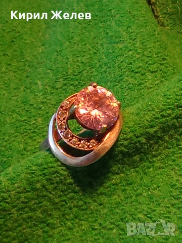 РАЗКОШЕН АЖУРЕН СКЪПОЦЕНЕН СРЕБЪРЕН ПРЪСТЕН СРЕБРО 925 с ЮВЕЛИРНО ФАСЕТИРАН АМЕТИСТ и ЦИРКОНИ 47517, снимка 15 - Пръстени - 49248041