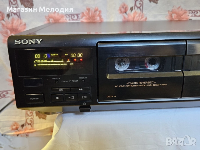 Касетен дек SONY TC-WE405  В отлично техническо и визуално състояние., снимка 2 - Декове - 52444910