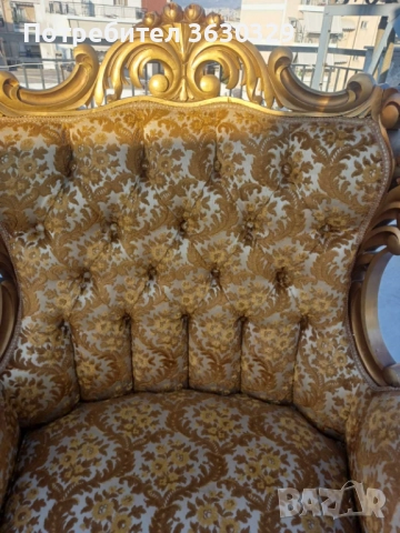 Барокови, ретро, диван с кресла, снимка 5 - Дивани и мека мебел - 51808455