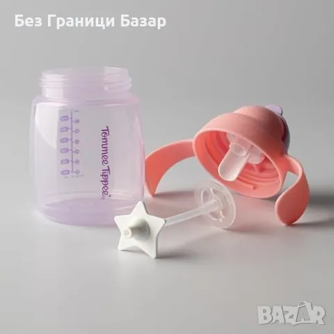 Нови 2 броя Tommee Tippee неразливащи се чаши със сламка 240 мл 6м+, снимка 7 - Прибори, съдове, шишета и биберони - 49516940