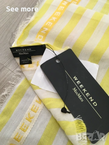 Max Mara Weekend set шалове памук и коприна, снимка 6 - Шалове - 53934965