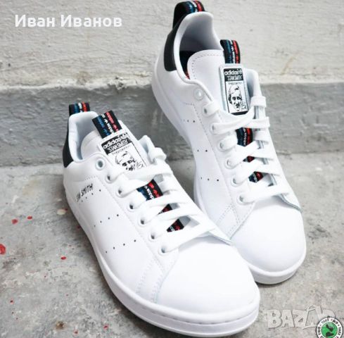 маратонки adidas Stan Smith 'White Black' номер 41,5-42, снимка 3 - Маратонки - 45734522