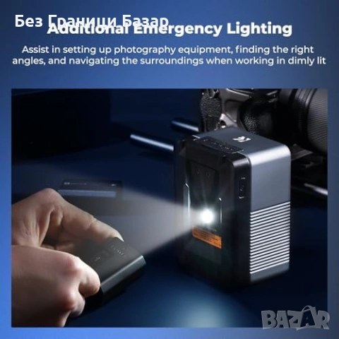 Нова K&F Concept Мини V-Mount батерия 99Wh PD100W USB-C D-TAP за камера, снимка 6 - Батерии, зарядни - 53917731