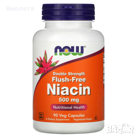 -40% НАМАЛЕНИЕ: Витамин B3 - Ниацин (Flush-Free Niacin), снимка 1 - Хранителни добавки - 45006025