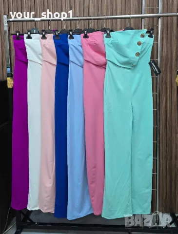 Дамски дълъг елегантен гащеризон 