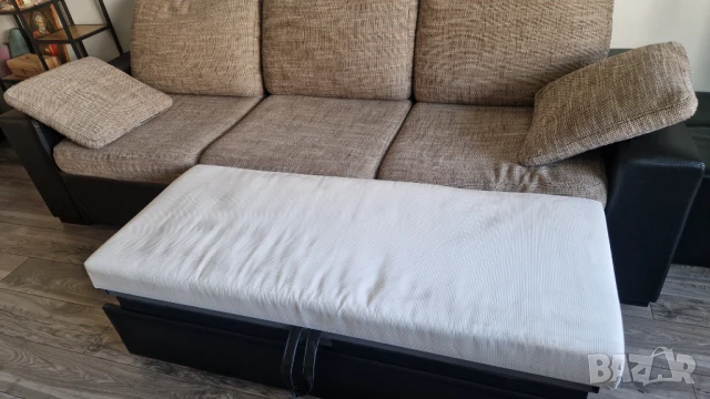 Голям разтегателен диван с опция сън., снимка 4 - Дивани и мека мебел - 51239717