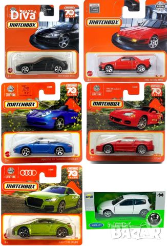 Hot Wheels Matchbox метални колички Honda Nissan Mitsubishi Acura Dodge Bugatti Mazda Ford Subaru, снимка 6 - Колекции - 27973903
