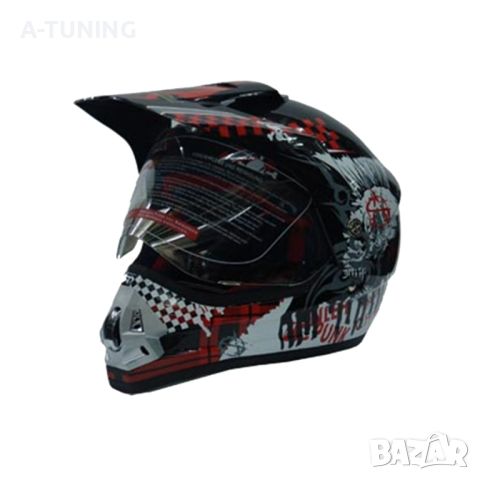 Каска Street Moto Punk-R Black , снимка 1 - Аксесоари и консумативи - 46154484