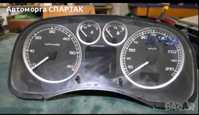 Peugeot 307 Скоростомер (инструментален блок) P9655476580G00

, снимка 1 - Части - 47216234