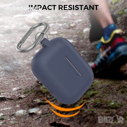 Силиконов калъф за AirPods Pro 2 с LED индикатор и карабинер, снимка 5 - Bluetooth слушалки - 51818341