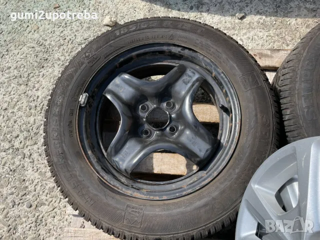 15цола Джанти 4х100 Opel Corsa 6J et39 Semperit 185/65/15, снимка 4 - Гуми и джанти - 50338169
