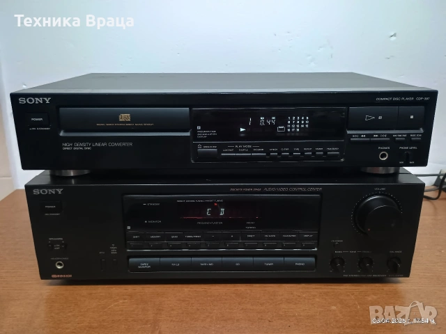 Стерео ресивър SONY STR-GX315 + CD плеър SONY CDP-397. Перфектни. Изпращам видео. , снимка 9 - Ресийвъри, усилватели, смесителни пултове - 54086451