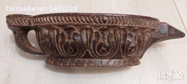 дърворезба античен медицински хаван масив за ценители , снимка 5 - Антикварни и старинни предмети - 52774857