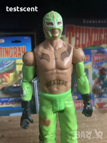 Екшън фигура WWE Rey Mysterio Рей Мистерио Basic Light Green играчка Рей Мистерио, снимка 6 - Колекции - 48447639