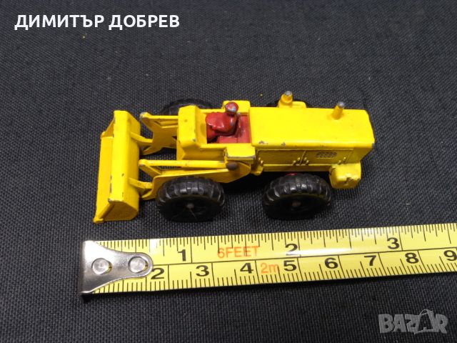 СТАРА РЕТРО МЕТАЛНА КОЛИЧКА LESNEY MATCHBOX ENGLAND AVELING-BARFORD TRACTOR SHOVELL, снимка 7 - Колекции - 46291476