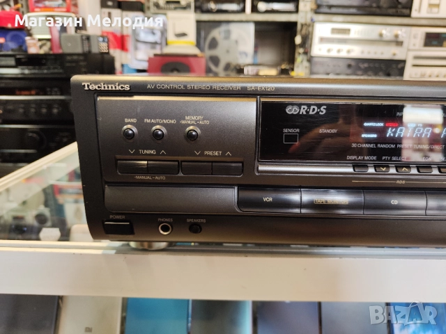 Ресийвър Technics SA-EX120 Две по 80 вата. В отлично техническо и визуално състояние., снимка 3 - Ресийвъри, усилватели, смесителни пултове - 51126044