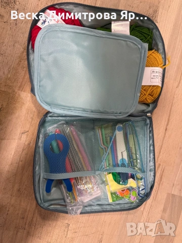 Комплект аксесоари за плетене, 58 части, алуминиеви куки – Пълен сет за начинаещи и напреднали, снимка 14 - Други стоки за дома - 53163231