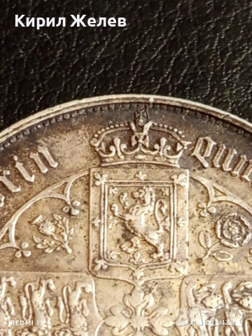 Сребърна монета 1 флорин Кралица Виктория Великобритания 52572, снимка 4 - Нумизматика и бонистика - 53084878