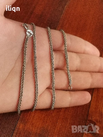 Сребърен Масивен синджир. 925 Проба. 55см. Цена 31,99лв. За Севлиево безплатна доставка. , снимка 4 - Колиета, медальони, синджири - 51215209