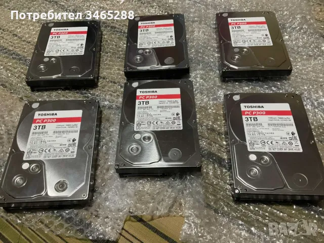 Продавам хард дискове Тошиба 3TB, снимка 1 - Твърди дискове - 49272599