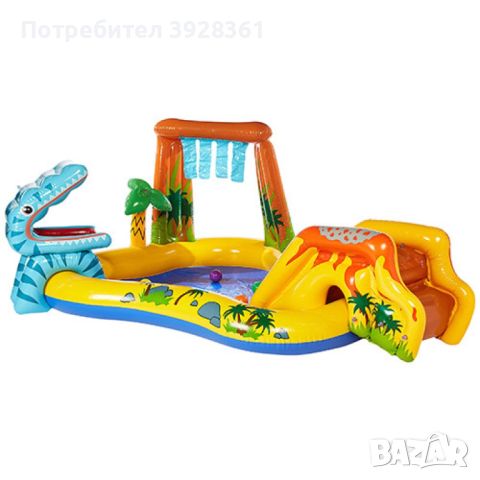 Пръскащ надуваем басейн с пързалка, снимка 2 - Басейни и аксесоари - 46139578