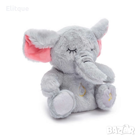 Дишащо слонче – Светеща, дишаща и музикална плюшена играчка за успокояване и релакс, снимка 3 - Плюшени играчки - 52745105