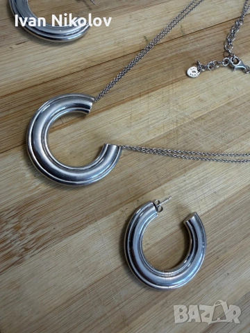 Марков дамски сребърен комплект Agatha Paris, снимка 3 - Колиета, медальони, синджири - 54194638