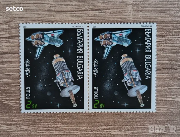 България 1991 10 г. космически совалки 3 серии, снимка 1 - Филателия - 47821723