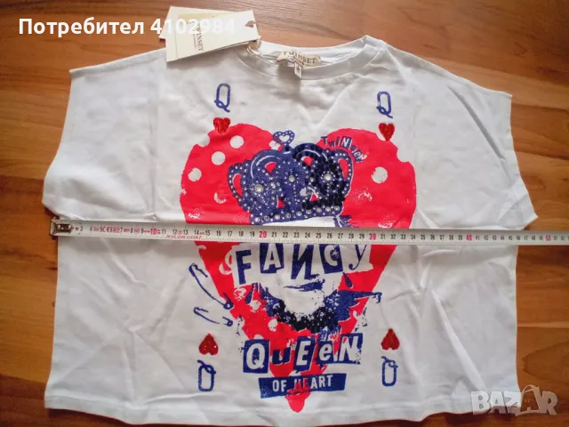 TWINSET нова тениска с камъни-6-7 г, снимка 5 - Детски тениски и потници - 50046095