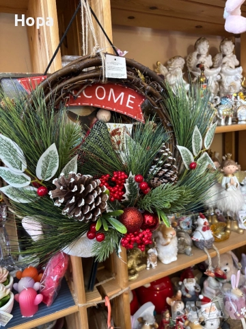 Коледен венец, снимка 3 - Коледни подаръци - 52111357