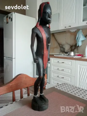 Прекрасна с  изработката си -Статуетка-Жена-Африка., снимка 4 - Статуетки - 50089524