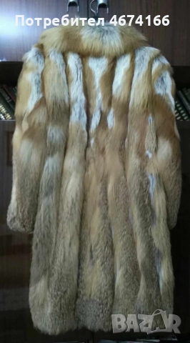 палто от лисичи кожи, снимка 2 - Палта, манта - 52802771