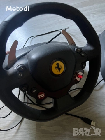 Волан с педали за конзола или компютър, снимка 2 - Друга електроника - 54294406