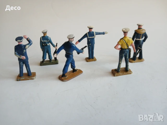 Стари пластмасови полски фигурки моряци., снимка 4 - Колекции - 50594630