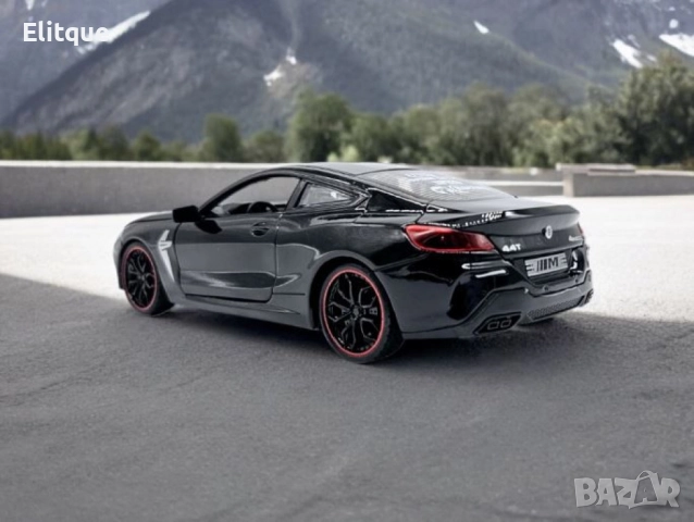 Автомобил BMW M8 с 3 реалистични звука и светлини – мащаб 1:24, снимка 2 - Коли, камиони, мотори, писти - 52745179