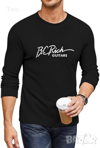 Тениска и фланела с дълъг ръкав B.C. Rich, снимка 2 - Тениски - 53038841