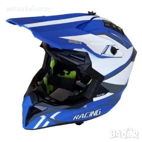 Каска Мотор Крос/АТВ/Бъги/Вело два Цвята, снимка 3 - Аксесоари и консумативи - 50109219