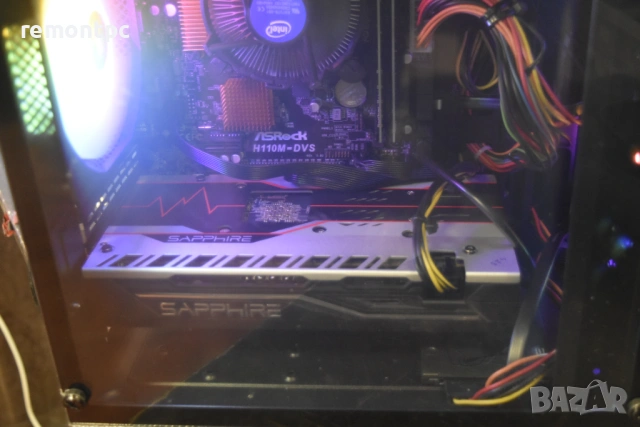 Геймърски компютър I5 6500 RX580 SSD 8 GB DDR4 светеща кутия, снимка 8 - Геймърски - 53723841