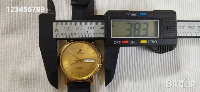 JOVIAL automatic , отлично работещ, коректно сменя дата и ден, машина - ЕТА 2846 , снимка 4 - Мъжки - 53593197