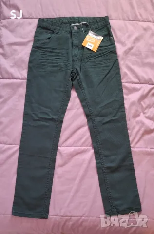 Детски зелени дънки за момче, нови, размер 146, снимка 3 - Детски панталони и дънки - 28708599