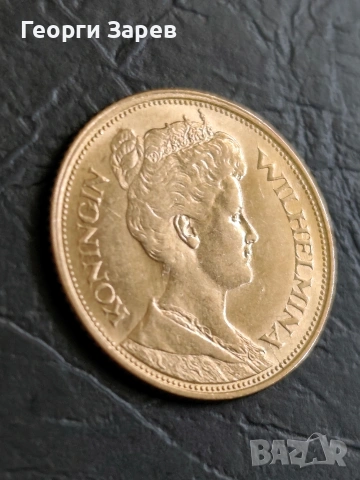 Златна монета,5 гулдена 1912 год, злато, тегло 3.36 гр, проба 900/1000, снимка 10 - Нумизматика и бонистика - 54210886