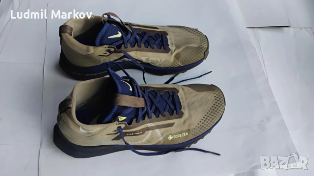 Маратонки 2024 Nike Pegasus Trail4- GORETEX,React Soles- почти нови, цвят Khaki Citron Tint, 120 лв., снимка 5 - Маратонки - 52733385