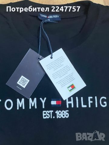 Тениски Tommy Hilfiger с бродирано лого размер XL, снимка 5 - Тениски - 46097424