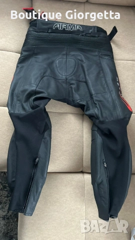 Кожен панталон със слайдери ARMR, снимка 8 - Панталони - 53892673